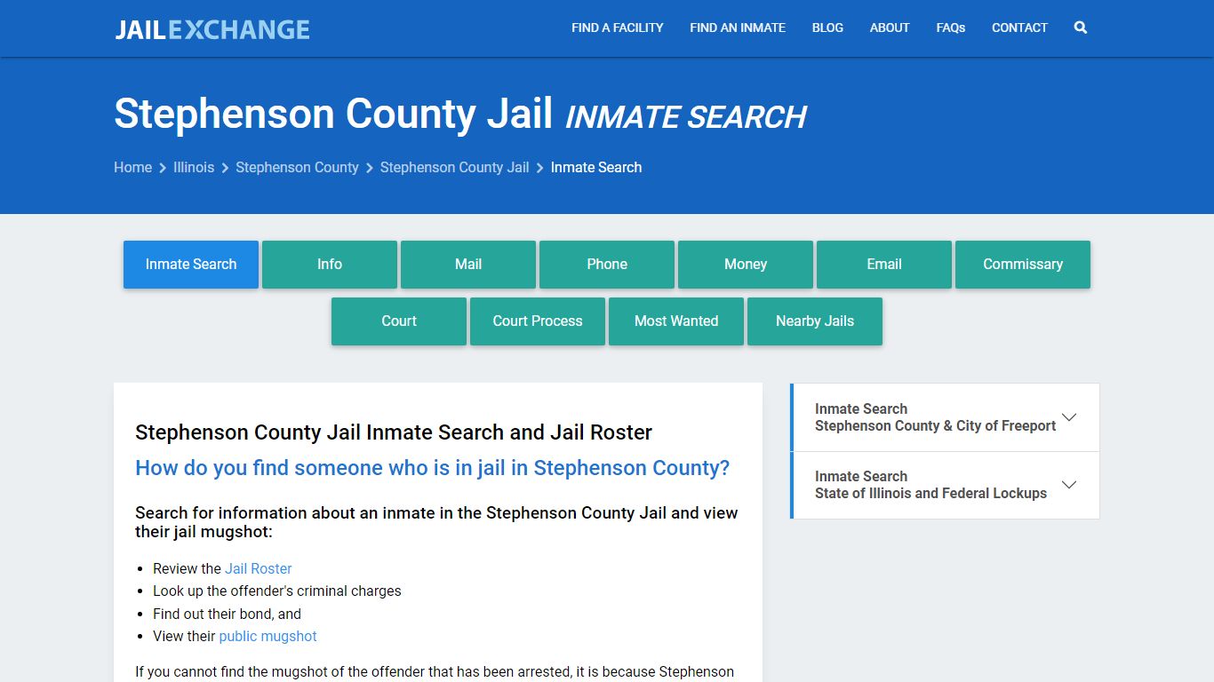Inmate Search: Roster & Mugshots - Stephenson County Jail, IL